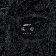 画像をギャラリービューアに読み込む, Flower Jacquard Pile Hoodie Black (2月上旬頃より順次発送)