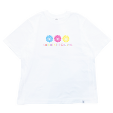 画像をギャラリービューアに読み込む, Triple Primary Flower T-shirt White (6月中旬頃より順次発送)