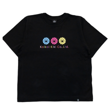 画像をギャラリービューアに読み込む, Triple Primary Flower T-shirt Black (6月中旬頃より順次発送)