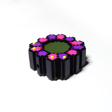 Load image into Gallery viewer, FLOWER GO WALK / Purple x Pink (Body Color: Black) Card set
