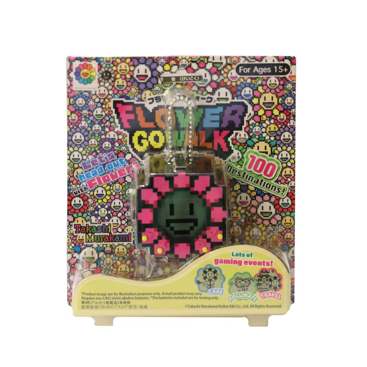 FLOWER GO WALK / Pink (Body Color: Black) Card set – Tonari no Zingaro