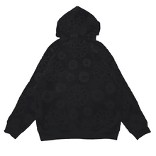 画像をギャラリービューアに読み込む, Flower Jacquard Pile Hoodie Black (2月上旬頃より順次発送)
