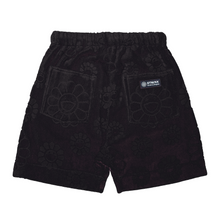 画像をギャラリービューアに読み込む, Flower Jacquard Pile Short Pants Black (2月上旬頃より順次発送)

